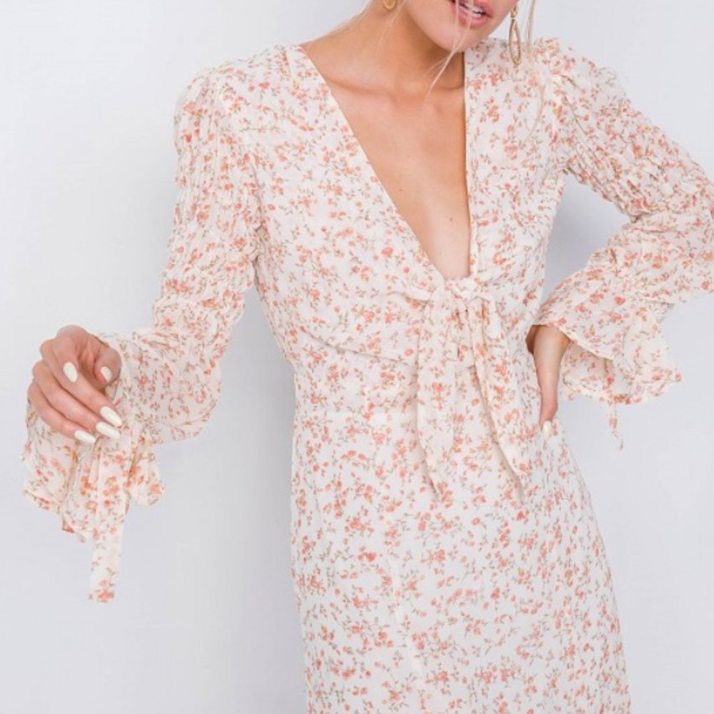 Etophe Studios Peaches & Cream Floral Print Dress